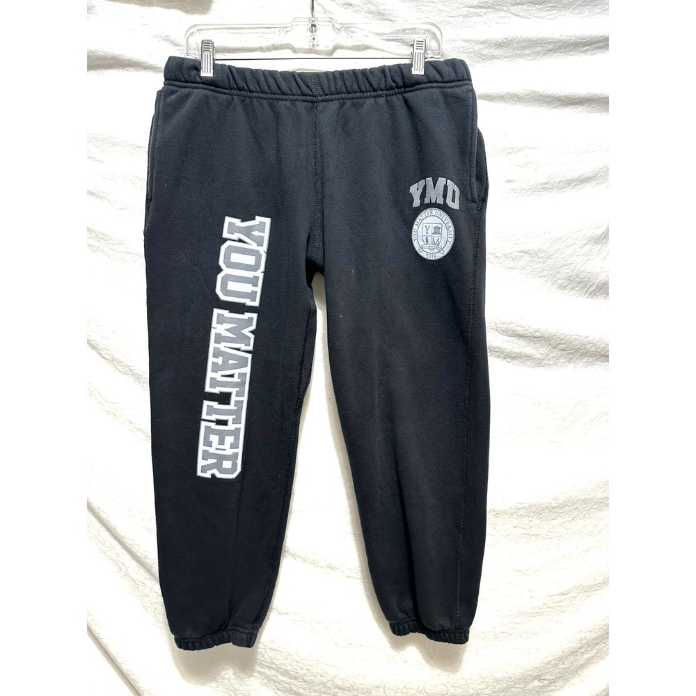 YMU You Matter By Demetrius Harmon Men's Size XL Black Sweatpants